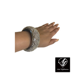 Load image into Gallery viewer, Thick Bling Rhinestone Bangle Bracelet
