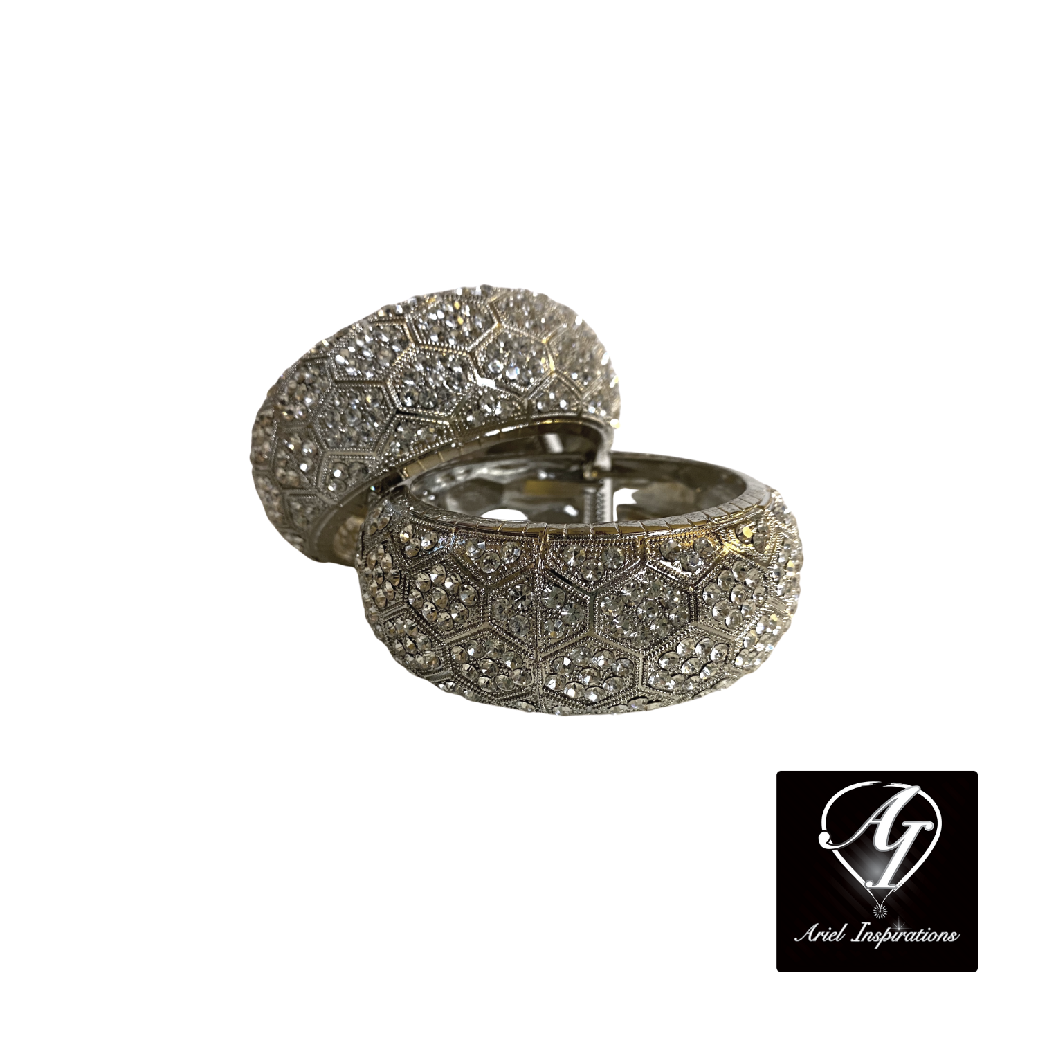 Thick discount rhinestone bracelet