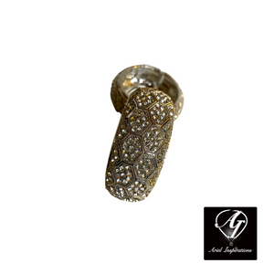Thick Bling Rhinestone Bangle Bracelet