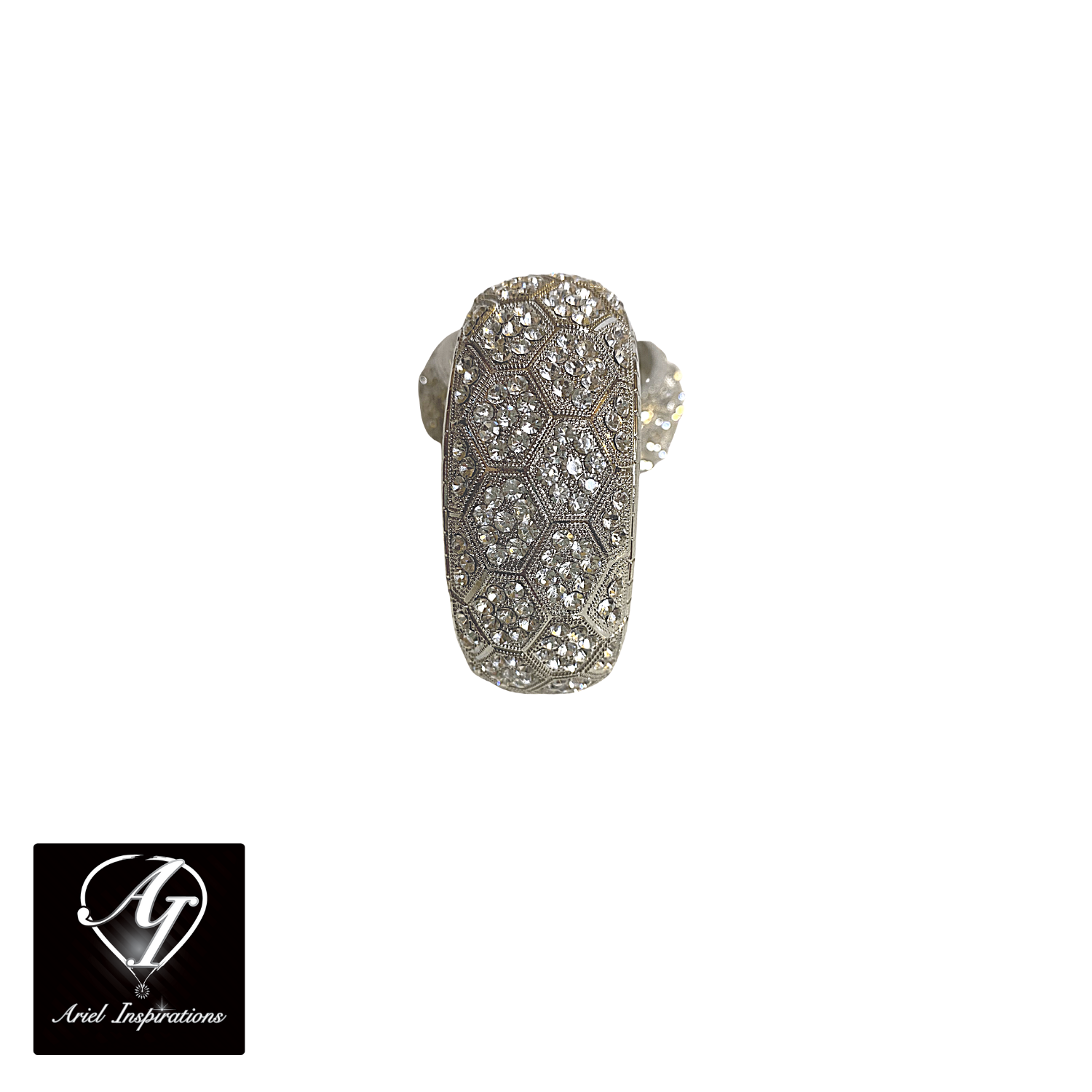 Thick Bling Rhinestone Bangle Bracelet